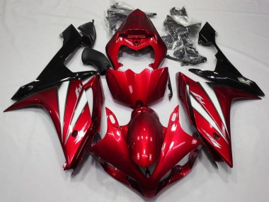2007-2008 Rouge Blanc & Noir Yamaha R1 Carénage Moto