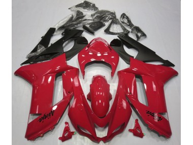 2007-2008 Rouge Brillant Kawasaki ZX6R Carénage Moto
