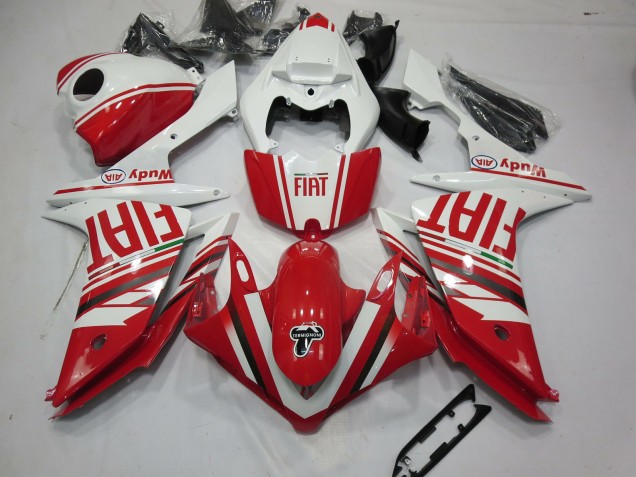 2007-2008 Rouge Fiat Yamaha R1 Carénage Moto 2007-2008 Rouge Fiat Yamaha R1 Carénage Moto