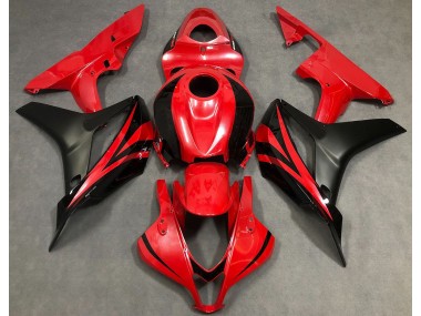 2007-2008 Rouge Perle & Noir Honda CBR600RR Carénage Moto
