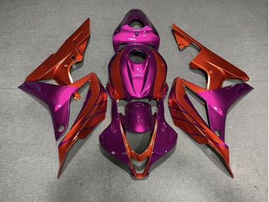 2007-2008 Rouge Violet Honda CBR600RR Carénage Moto