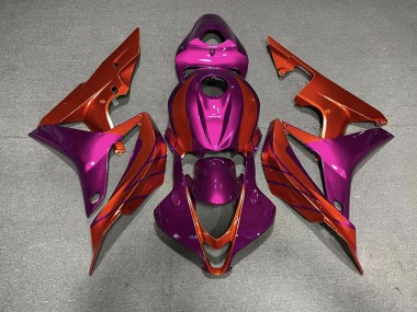 2007-2008 Rouge Violet Honda CBR600RR Carénage Moto