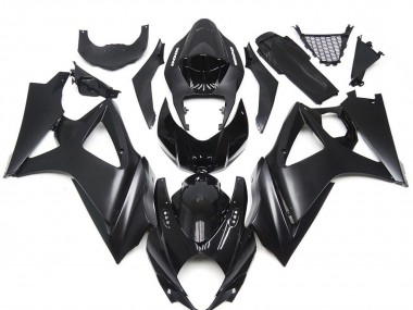 2007-2008 Slick Noir Mat Personnalisé Suzuki GSXR 1000 Carénage Moto