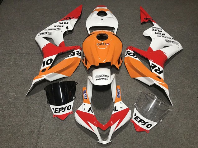 2007-2008 Style Blanc Repsol Honda CBR600RR Carénage Moto
