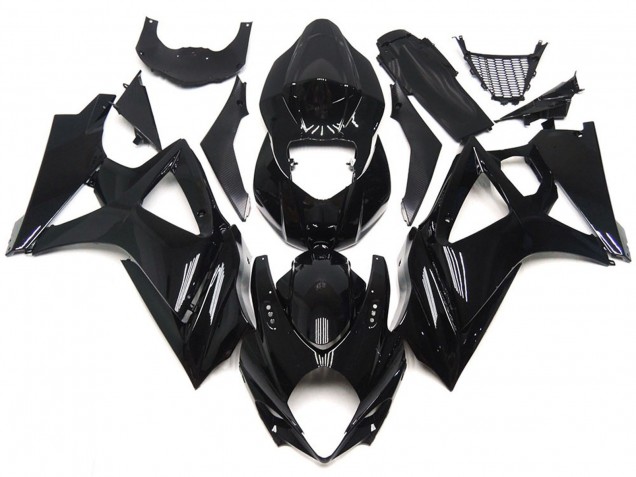 2007-2008 Style Noir Brillant Suzuki GSXR 1000 Carénage Moto 2007-2008 Style Noir Brillant Suzuki GSXR 1000 Carénage Moto