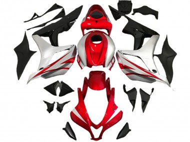 2007-2008 Style Rouge & Argent OEM Honda CBR600RR Carénage Moto