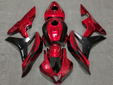2007-2008 Style Rouge Foncé OEM Honda CBR600RR Carénage Moto
