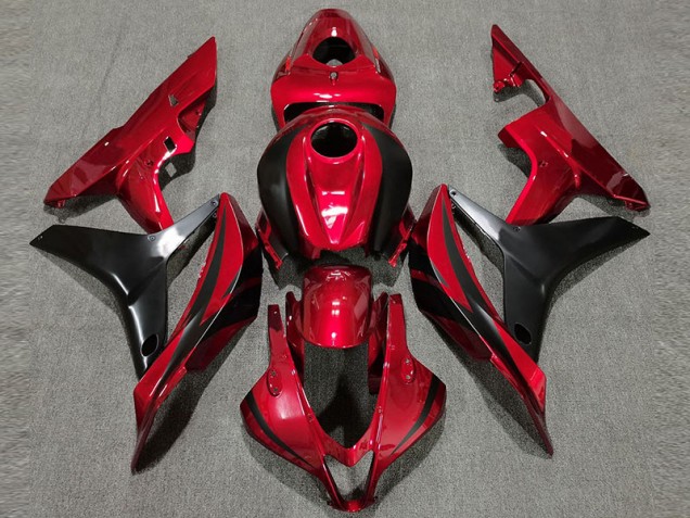 2007-2008 Style Rouge Foncé OEM Honda CBR600RR Carénage Moto 2007-2008 Style Rouge Foncé OEM Honda CBR600RR Carénage Moto