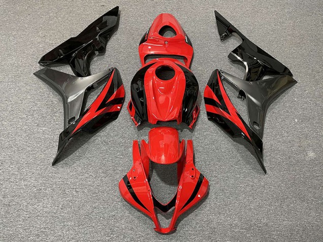 2007-2008 Style Rouge OEM & Gris Honda CBR600RR Carénage Moto 2007-2008 Style Rouge OEM & Gris Honda CBR600RR Carénage Moto