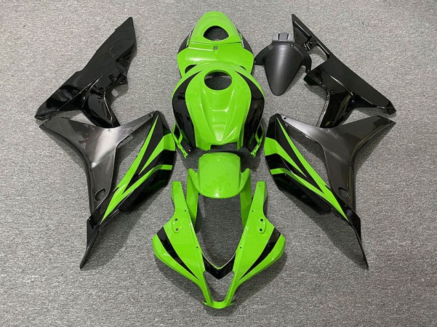 2007-2008 Style Vert Électrique OEM & Gris Honda CBR600RR Carénage Moto 2007-2008 Style Vert Électrique OEM & Gris Honda CBR600RR Carénage Moto