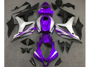 2007-2008 Style Violet & Argent OEM Honda CBR600RR Carénage Moto