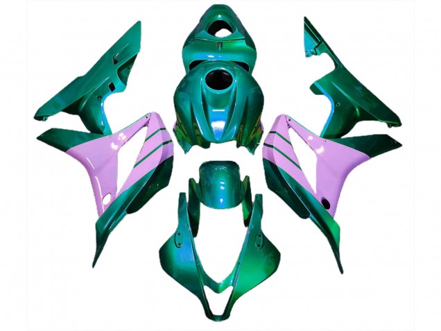 2007-2008 Turquoise & Rose Honda CBR600RR Carénage Moto 2007-2008 Turquoise & Rose Honda CBR600RR Carénage Moto