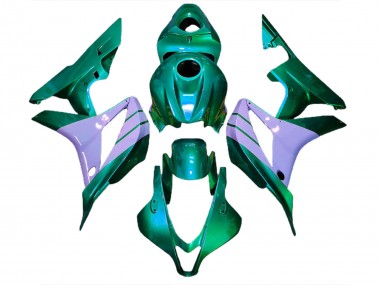2007-2008 Turquoise & Violet Laiteux Honda CBR600RR Carénage Moto