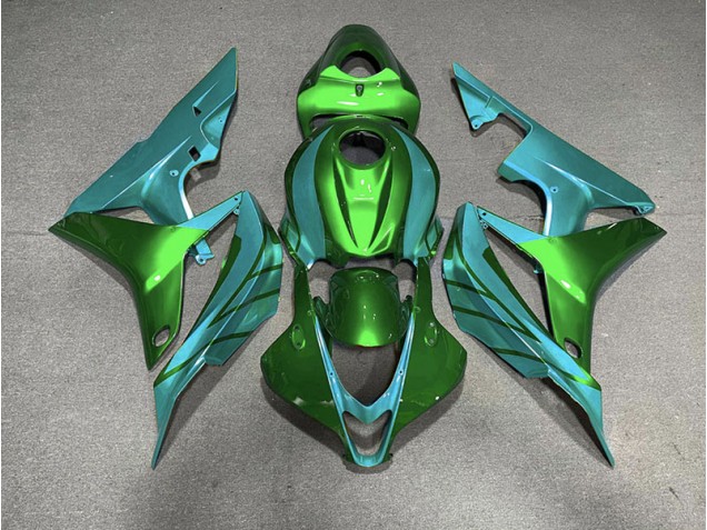 2007-2008 Vert & Bleu Sarcelle Honda CBR600RR Carénage Moto 2007-2008 Vert & Bleu Sarcelle Honda CBR600RR Carénage Moto