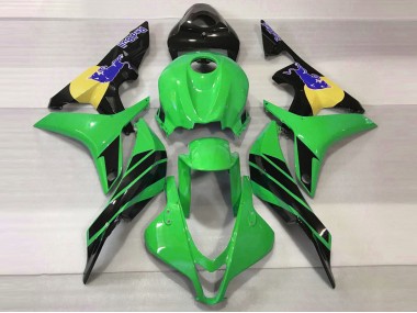 2007-2008 Vert & Bleu Taureau Honda CBR600RR Carénage Moto