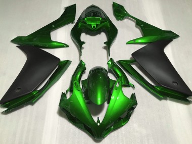 2007-2008 Vert Brillant & Noir Yamaha R1 Carénage Moto