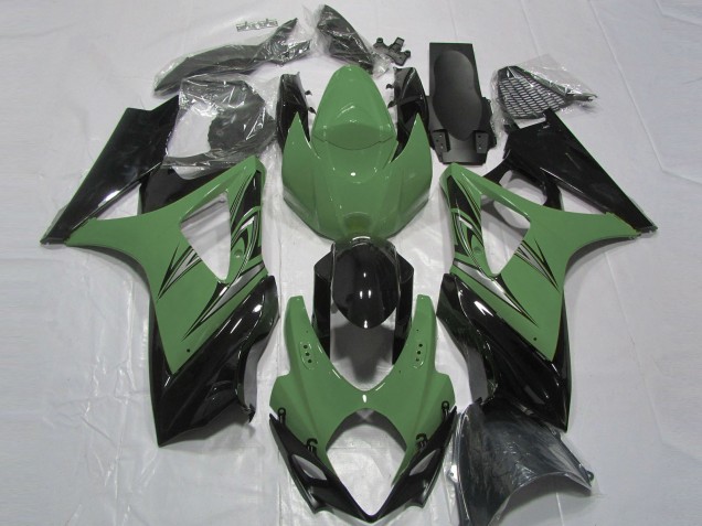 2007-2008 Vert Forêt & Noir Suzuki GSXR 1000 Carénage Moto