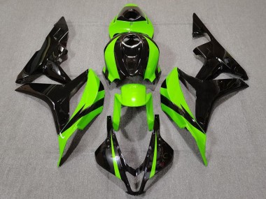 2007-2008 Vert Lime & Noir Honda CBR600RR Carénage Moto