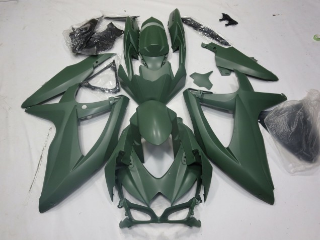 2008-2010 Armée Verte Suzuki GSXR 600-750 Carénage Moto