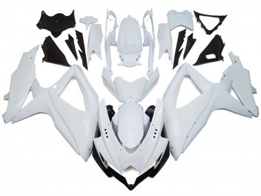 2008-2010 Blanc Brillant Brillant Suzuki GSXR 600-750 Carénage Moto