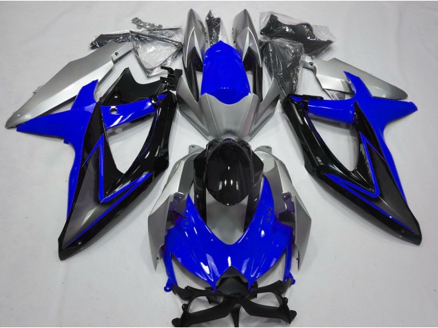 2008-2010 Bleu & Argent Suzuki GSXR 600-750 Carénage Moto 2008-2010 Bleu & Argent Suzuki GSXR 600-750 Carénage Moto