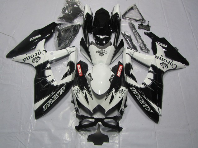 2008-2010 Noir Corona Suzuki GSXR 600-750 Carénage Moto