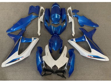 2008-2010 OEM Style Bleu & Blanc Suzuki GSXR 600-750 Carénage Moto