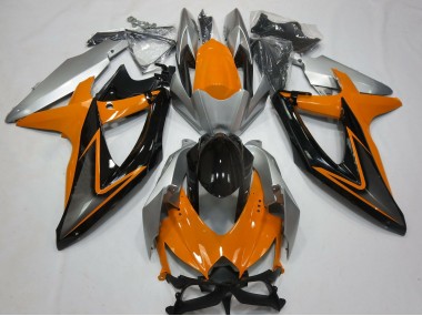 2008-2010 Orange & Argent Suzuki GSXR 600-750 Carénage Moto