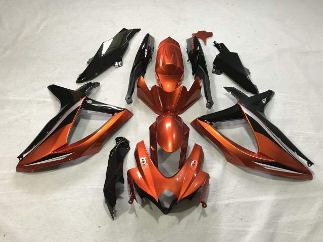 2008-2010 Orange Brûlée Suzuki GSXR 600-750 Carénage Moto 2008-2010 Orange Brûlée Suzuki GSXR 600-750 Carénage Moto