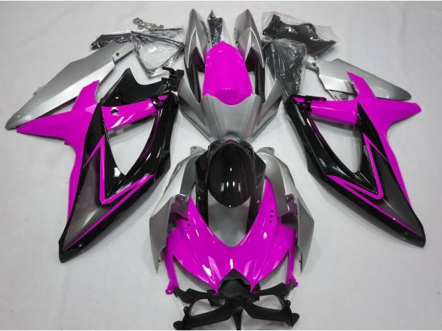 2008-2010 Rose & Argent Suzuki GSXR 600-750 Carénage Moto