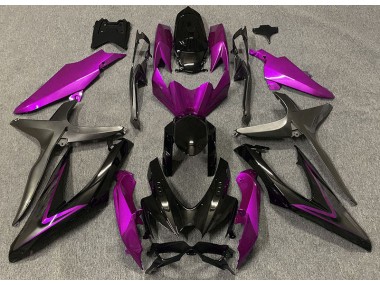 2008-2010 Rose Brillant & Vert R Suzuki GSXR 600-750 Carénage Moto