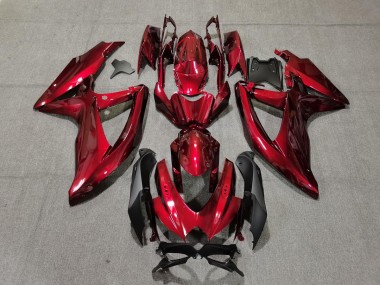 2008-2010 Rouge Foncé Suzuki GSXR 600-750 Carénage Moto