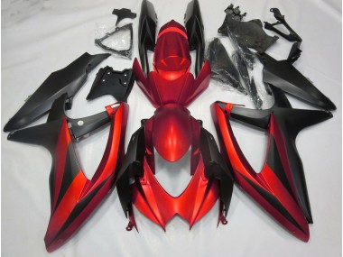 2008-2010 Rouge Mat Sans R Suzuki GSXR 600-750 Carénage Moto