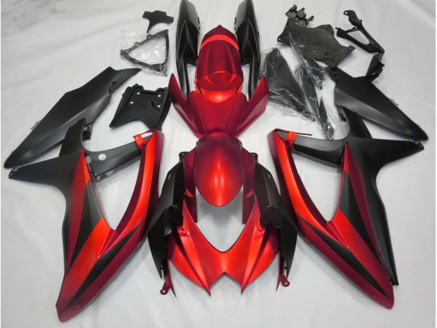 2008-2010 Rouge Mat Sans R Suzuki GSXR 600-750 Carénage Moto