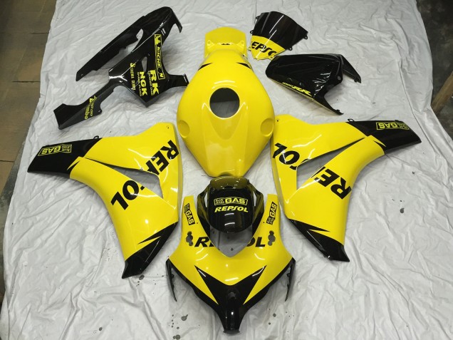 2008-2011 Jaune Brillant Repsol Honda CBR1000RR Carénage Moto 2008-2011 Jaune Brillant Repsol Honda CBR1000RR Carénage Moto