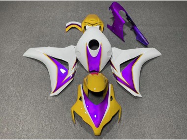 2008-2011 Jaune & Violet Brillant Honda CBR1000RR Carénage Moto