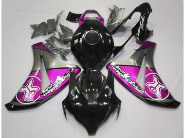 2008-2011 Rose Sur Noir Personnalisé Honda CBR1000RR Carénage Moto