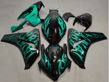2008-2011 Verde Acqua Fiamma Honda CBR1000RR Carénage Moto