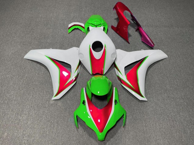 2008-2011 Vert & Rouge Brillant Honda CBR1000RR Carénage Moto