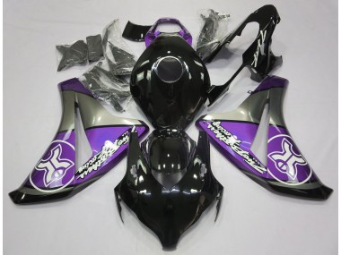 2008-2011 Violet Sur Noir Personnalisé Honda CBR1000RR Carénage Moto