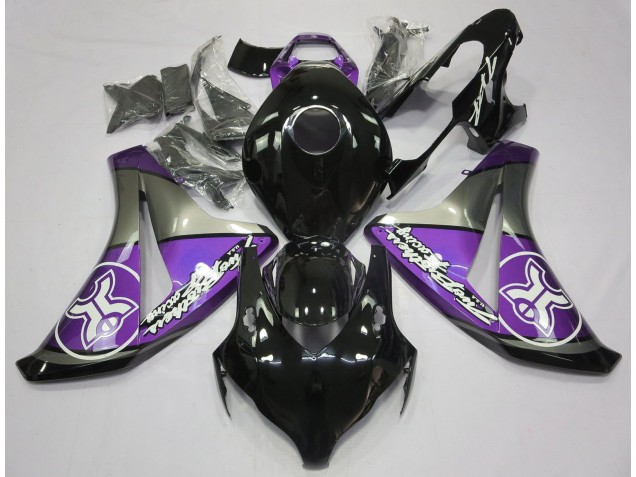 2008-2011 Violet Sur Noir Personnalisé Honda CBR1000RR Carénage Moto