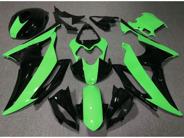 2008-2016 Alta Visibilità Verde Yamaha R6 Carénage Moto