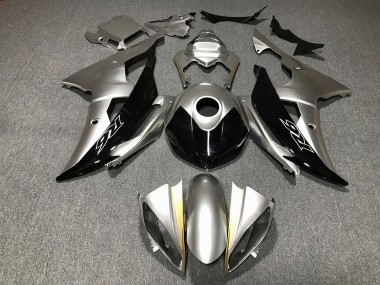 2008-2016 Argent & Noir Personnalisé Yamaha R6 Carénage Moto