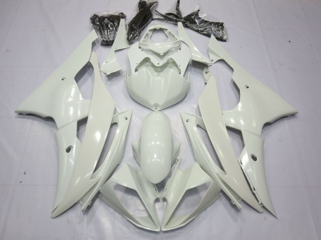 2008-2016 Blanc Brillant Yamaha R6 Carénage Moto 2008-2016 Blanc Brillant Yamaha R6 Carénage Moto