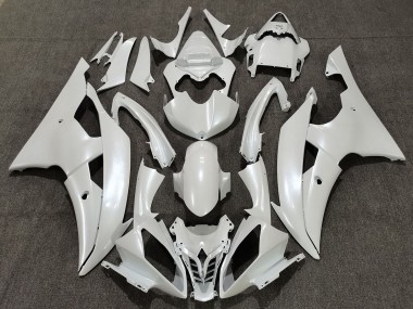 2008-2016 Blanc Brillant Yamaha R6 Carénage Moto