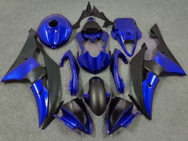 2008-2016 Bleu Profond & Noir Mat Yamaha R6 Carénage Moto