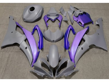 2008-2016 Gris Mat & Violet Yamaha R6 Carénage Moto