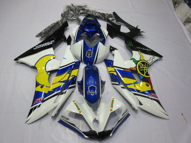 2008-2016 Jaune & Bleu Yamaha R6 Carénage Moto 2008-2016 Jaune & Bleu Yamaha R6 Carénage Moto
