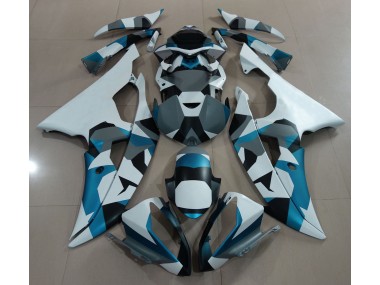 2008-2016 Neige Bleu Glacier Camo Yamaha R6 Carénage Moto