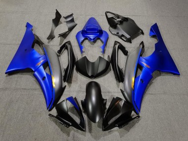 2008-2016 Noir Mat & Bleu Yamaha R6 Carénage Moto